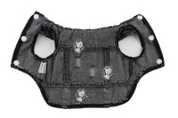 HKM-8203325 Black Ripped Denim Vest for Dogs - XS to XXL Sizes Available