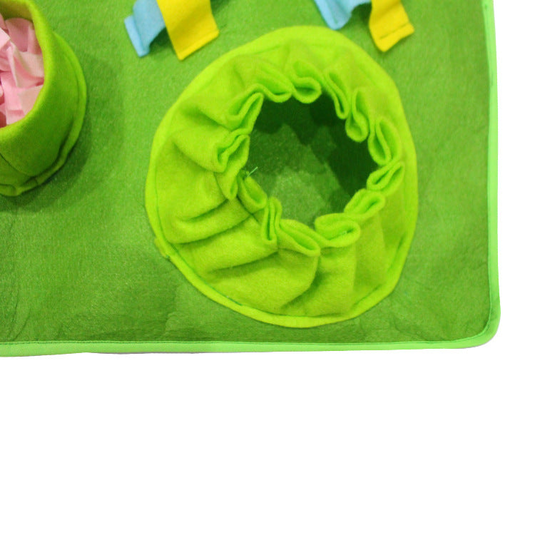 HKM-8203581 Creative Dog Sniffing Mat with Butterfly and Flower Designs for Educational Play