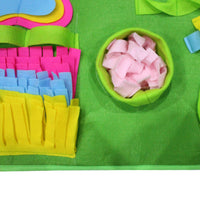 HKM-8203581 Creative Dog Sniffing Mat with Butterfly and Flower Designs for Educational Play