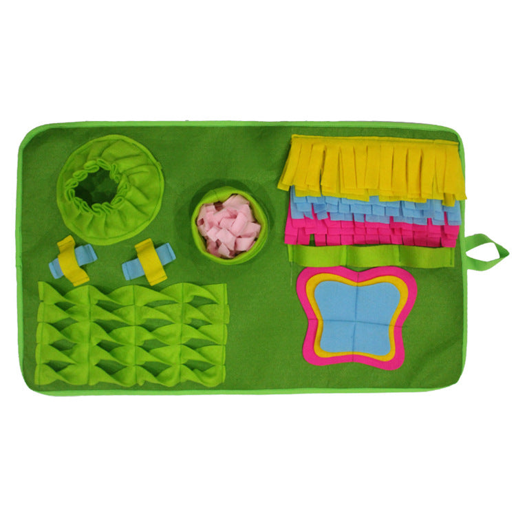 HKM-8203581 Creative Dog Sniffing Mat with Butterfly and Flower Designs for Educational Play