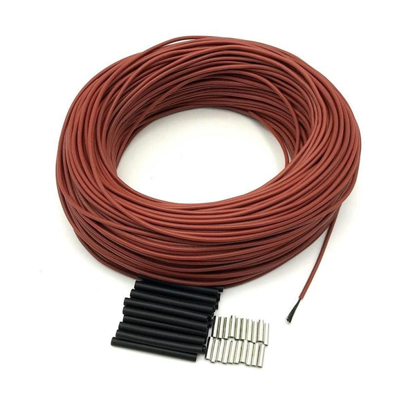 HKM-820371 High Temperature Resistant Carbon Fiber Heating Cable - Model CF-12-R-100R (100 Meters) for Floor Heating