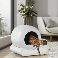 HKM-820435 Extra Large Smart Cat Toilet with Automatic Cleaning and Odor Control - 70L Capacity, Low Noise, Infrared Sensor, Easy to Clean