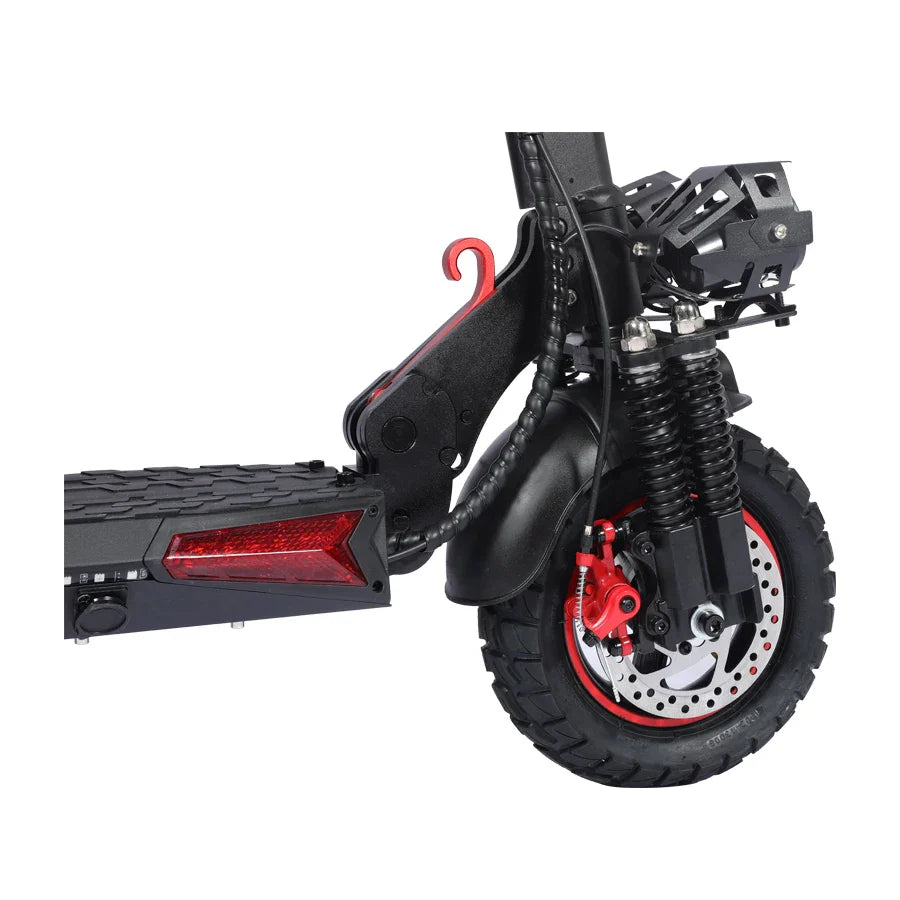 HKM-820499 Foldable Electric Scooter with Long Range 800W Motor, 48V 15Ah Battery, Max Load 150kg, Dual Suspension, Waterproof, and Off-Road Capabilities