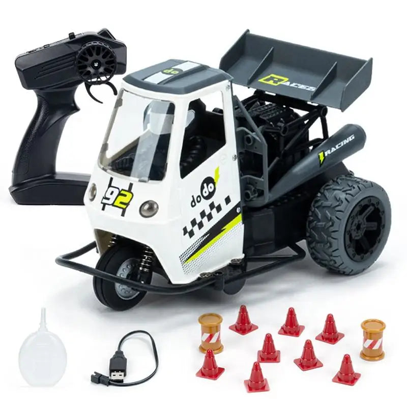 HKM-820563 Remote Control Spray Tricycle Toy for Kids - 22KM/H Stunt Motorcycle, Fun Indoor-Outdoor Play, Ages 5 and Up
