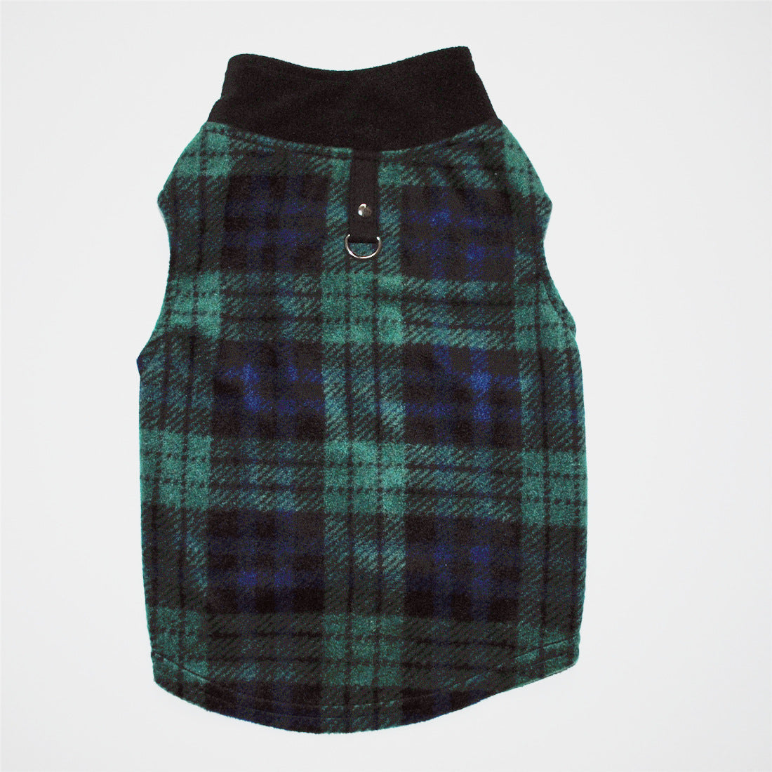 HKM-8206909 Thickened Fleece Vest Coat for Small Medium Dogs with Traction Ring ¨C Casual Autumn Winter Wear