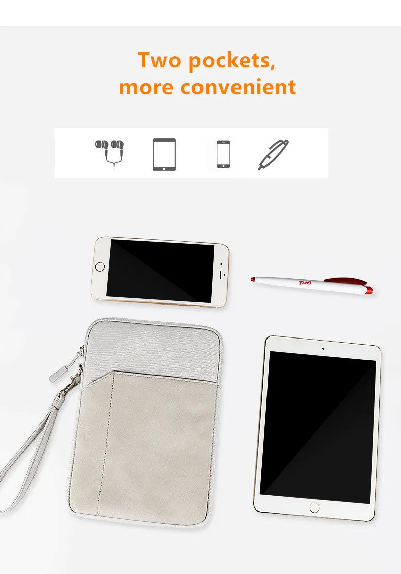 HKM-820691 Tablet Sleeve Pouch for 8-10.8 Inch Devices, Protective Notebook and Laptop Bag