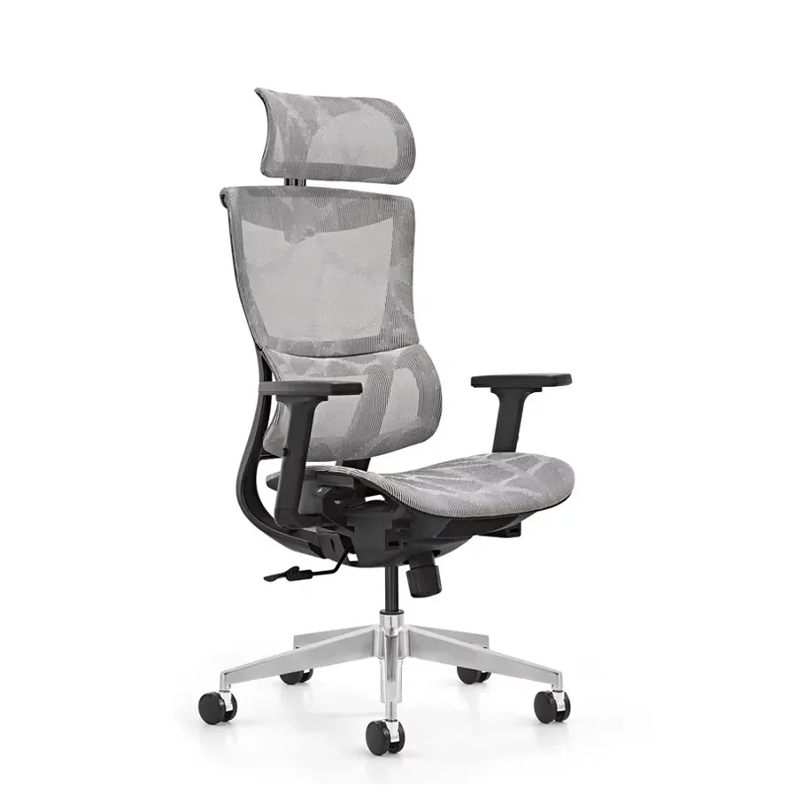 HKM-820755 Adjustable Executive Mesh Ergonomic Swivel Office Chair with Revolving Headrest