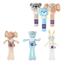 HKM-8208189 Milky Cute Sounding Plush Toy Dog Stick - Elephant, Bear, Raccoon Options Available