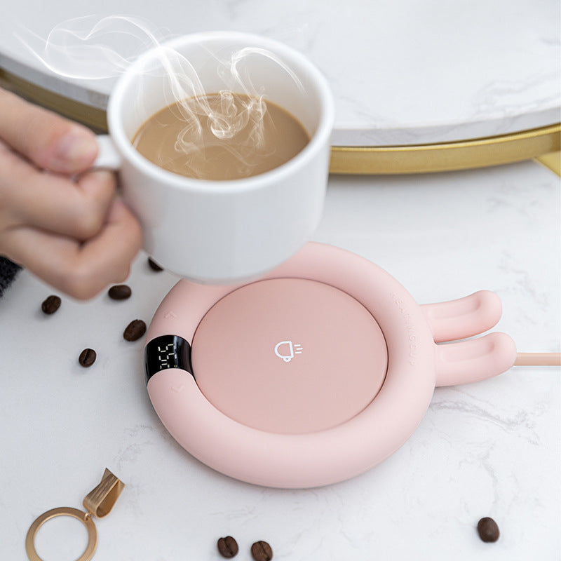 HKM-820819 Constant Temperature Touch-Control Heating Coaster with Timed Function