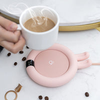HKM-820819 Constant Temperature Touch-Control Heating Coaster with Timed Function