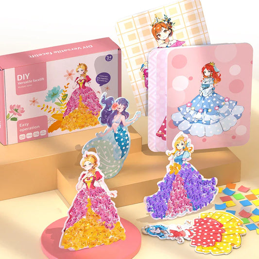 HKM-820883 DIY 3D Drawing Board Puzzle Cards for Fine Motor Skills Development - Hands-On Educational Toy for Kids