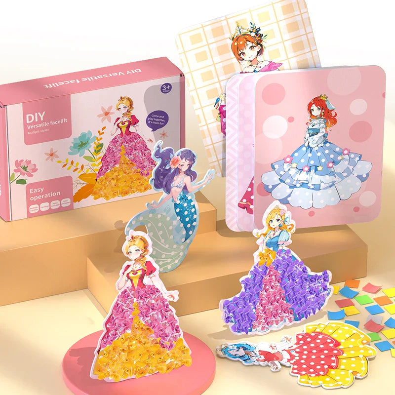HKM-820883 DIY 3D Drawing Board Puzzle Cards for Fine Motor Skills Development - Hands-On Educational Toy for Kids
