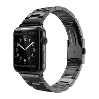 HKM-820883 Three Beads Stainless Steel Watch Strap for Apple Watch Series 1/2