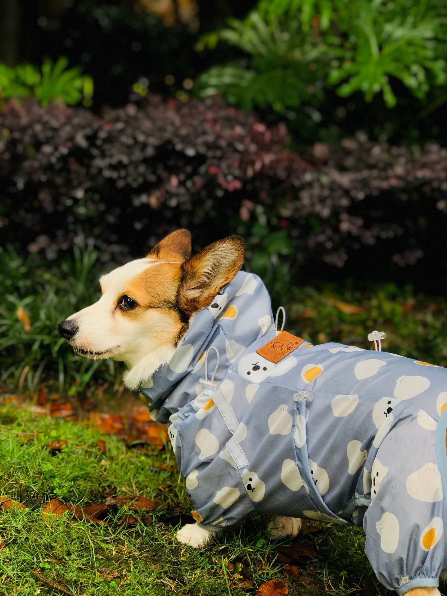 HKM-8209085 Fully Wrapped Waterproof Raincoat for Dogs - Available in Various Patterns and Sizes