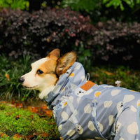 HKM-8209085 Fully Wrapped Waterproof Raincoat for Dogs - Available in Various Patterns and Sizes