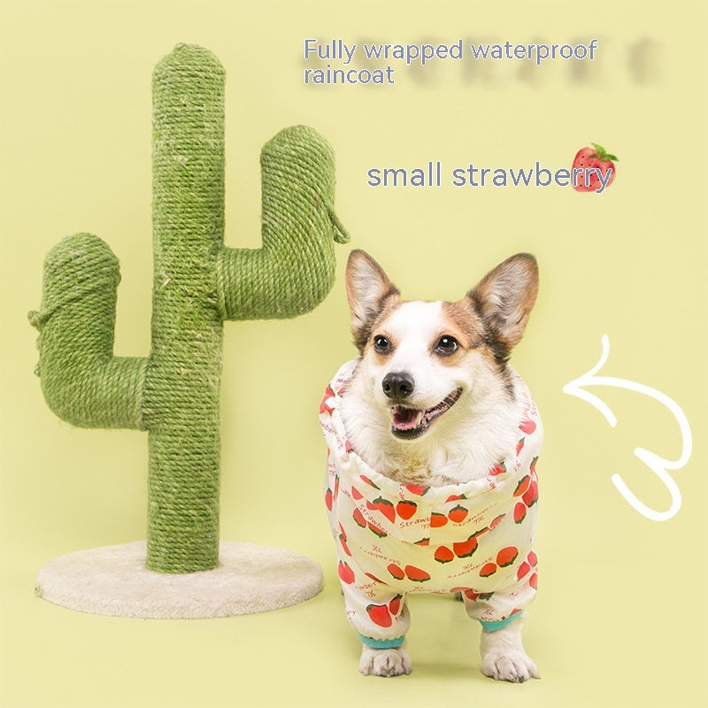 HKM-8209085 Fully Wrapped Waterproof Raincoat for Dogs - Available in Various Patterns and Sizes