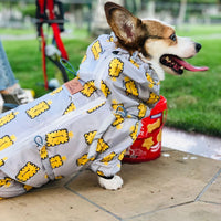 HKM-8209085 Fully Wrapped Waterproof Raincoat for Dogs - Available in Various Patterns and Sizes