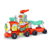 HKM-820947 Kids Electric Ride-On Train Toy with Music for Ages 5-13, Battery Powered, ABS Plastic
