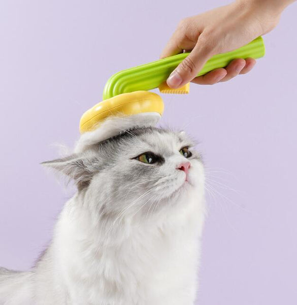 HKM-8210109 Sunflower Pet Comb for Cats and Dogs - Effective Hair Removal and Massage Tool