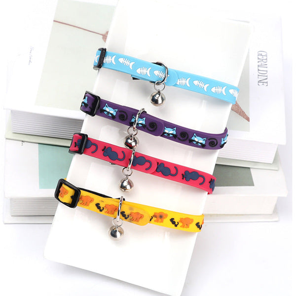 HKM-8210493 Colorful Silicone Dog Collar for Leisure and Comfort, 1.0cm x 30cm Size