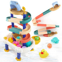 HKM-821139 Water Play Building Block Table with Track for Kids - Fun Bath Toy for Ages 0 to 13 Years