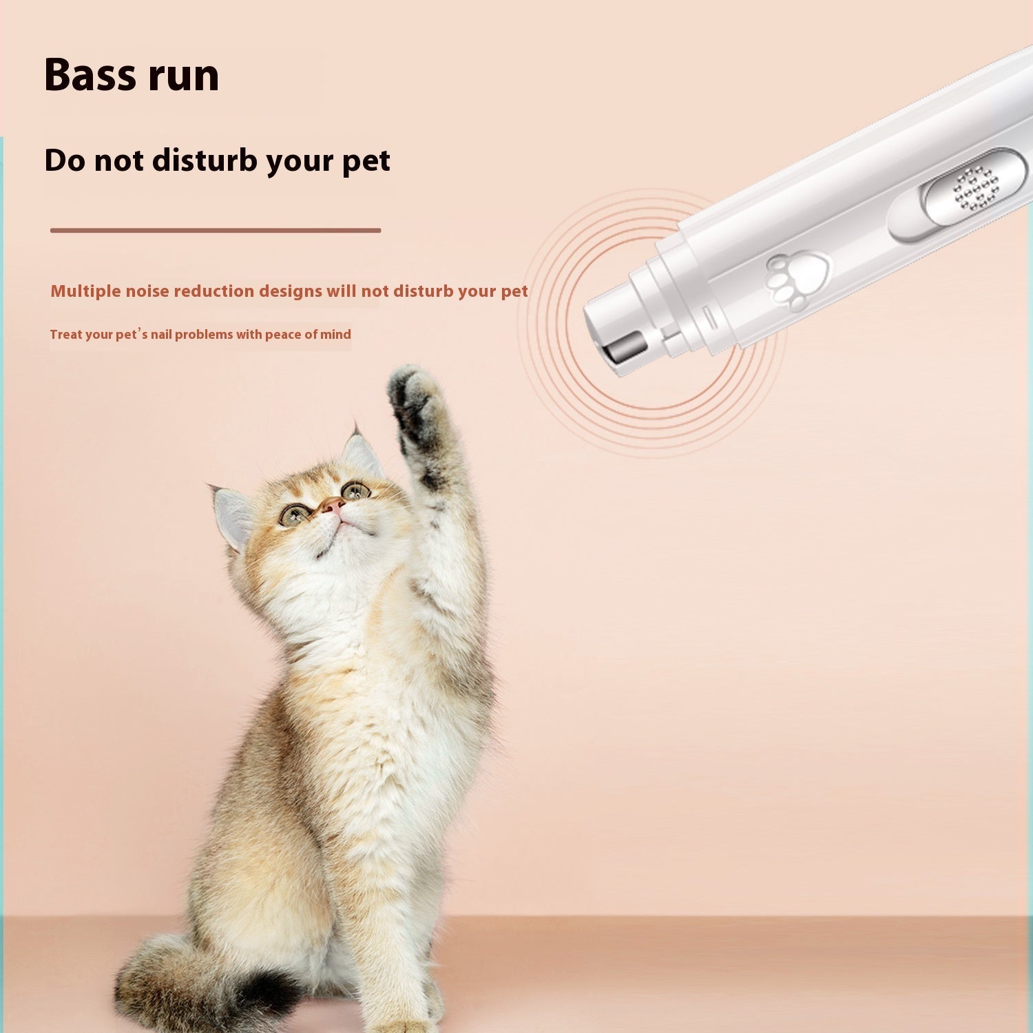 HKM-8212285 USB Rechargeable Pet Nail Trimmer - Sleek Design in White & Green, Includes Manicure Tools and Charging Cable