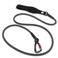 HKM-8214077 Reflective Nylon Dog Leash with Round Rope and Climbing Buckle - Available in Multiple Colors