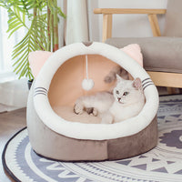 HKM-8214333 Cozy Cloth Cat and Dog Litter Nest for Autumn and Winter