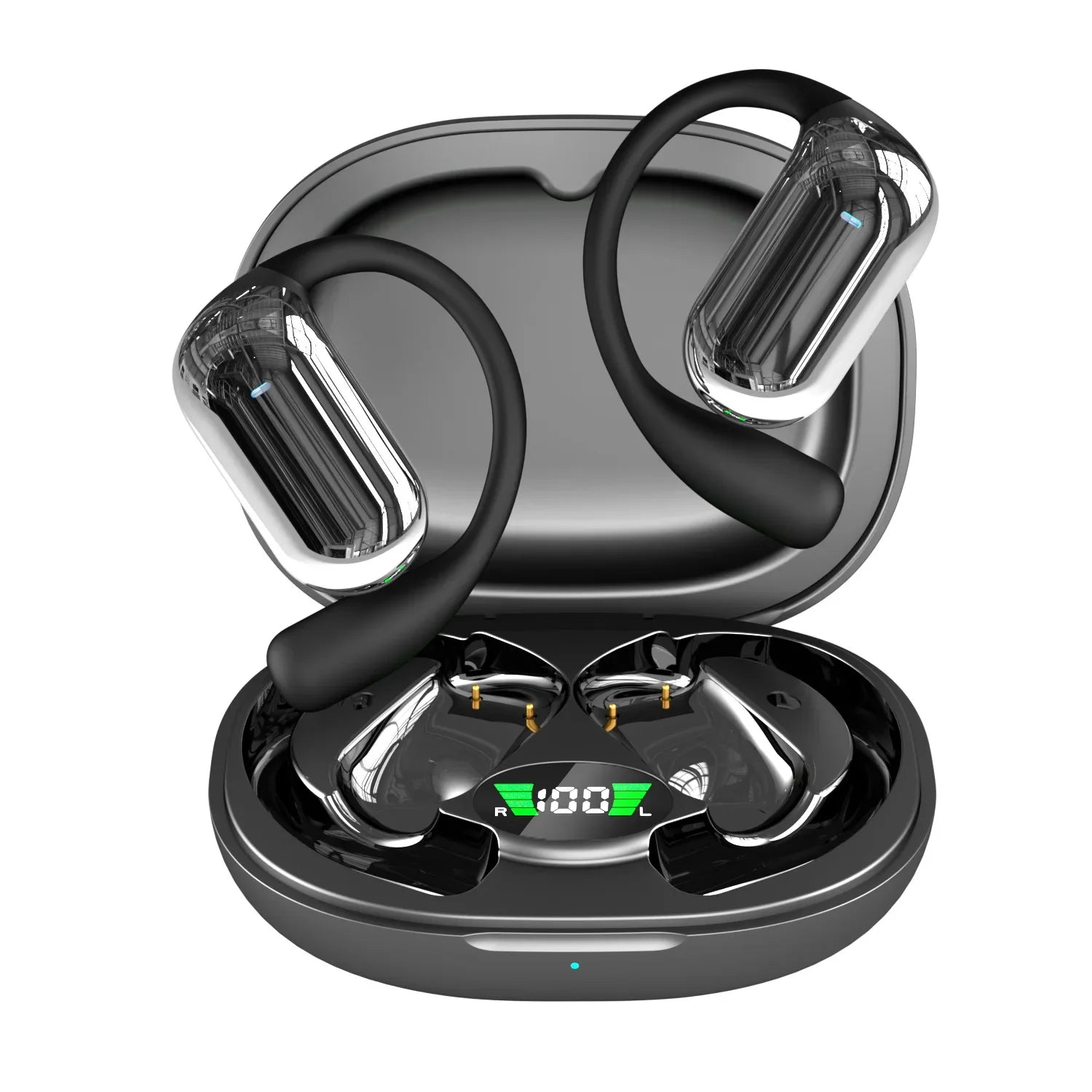 HKM-821459 Wireless Sport Headset with Noise Reduction and LED Display for Active Lifestyles