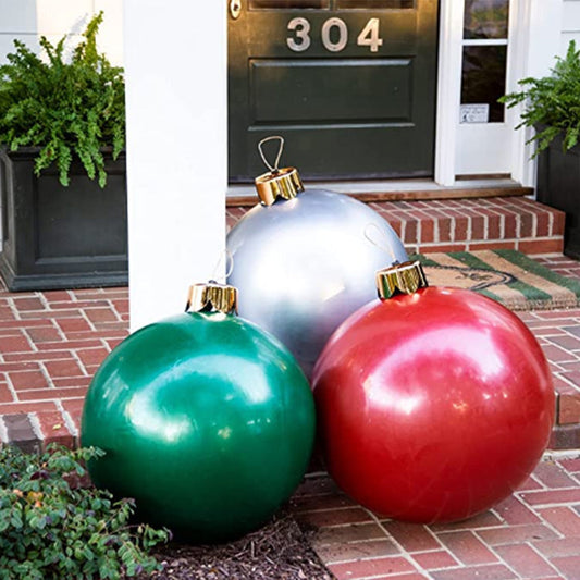 HKM-821587 Oversized Inflatable Christmas Ball Ornament for Festive Decorations in Various Colors