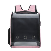 HKM-8216509 Transparent Folding Pet Backpack for Cats and Small Dogs, Food Grade PC Material, Medium Hardness