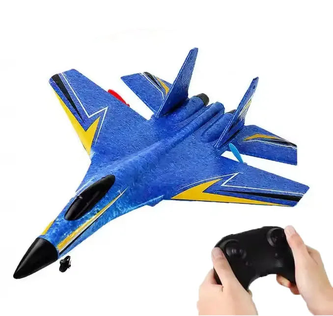 HKM-821715 Foam Remote-Controlled Hand-Launch Glider with LED Lights for Outdoor Fun