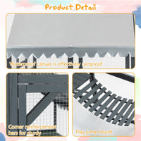 HKM-8217917 Extra Spacious Outdoor Cat Enclosure with Weather-Resistant Roof and Cat Climbing Features