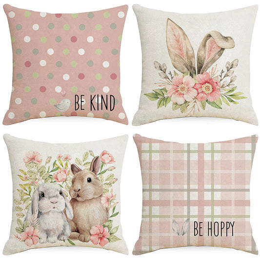 HKM-821843 Short Plush Digital Printed Throw Pillow Cover - Solid Color 45x45cm