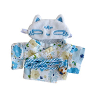 HKM-8218813 Floral Plush Doll Set with Eye Masks - Soft Cotton Outfit for Youth