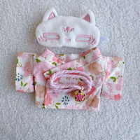 HKM-8218813 Floral Plush Doll Set with Eye Masks - Soft Cotton Outfit for Youth