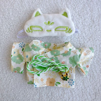HKM-8218813 Floral Plush Doll Set with Eye Masks - Soft Cotton Outfit for Youth