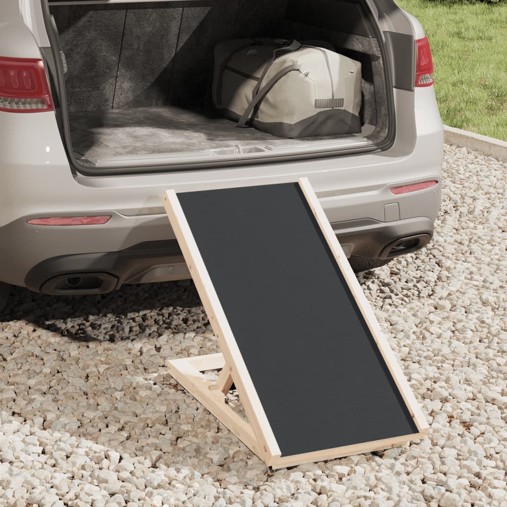 HKM-8219325 Adjustable Solid Wood Dog Ramp for Easy Access to Beds and Sofas
