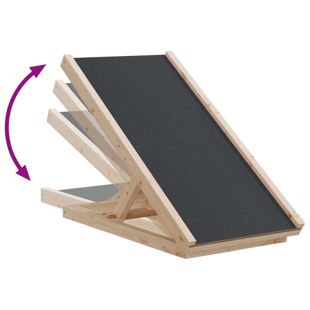 HKM-8219325 Adjustable Solid Wood Dog Ramp for Easy Access to Beds and Sofas