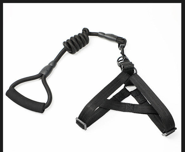HKM-8219837 Adjustable Dog and Cat Leash with Reflective Chest Strap - Available in Multiple Colors and Sizes