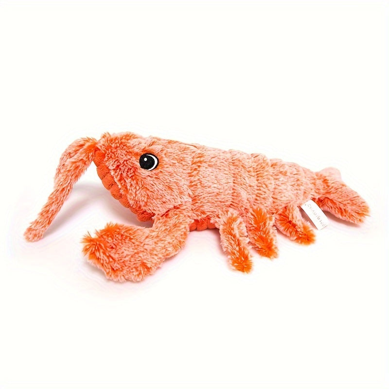 HKM-8221501 Interactive USB Charging Cat & Dog Plush Toy - Catnip Lobster with Touch Sensor