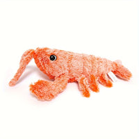 HKM-8221501 Interactive USB Charging Cat & Dog Plush Toy - Catnip Lobster with Touch Sensor