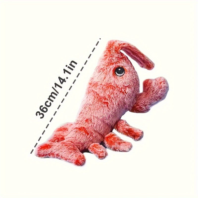 HKM-8221501 Interactive USB Charging Cat & Dog Plush Toy - Catnip Lobster with Touch Sensor