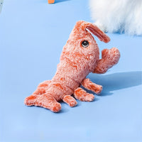 HKM-8221501 Interactive USB Charging Cat & Dog Plush Toy - Catnip Lobster with Touch Sensor