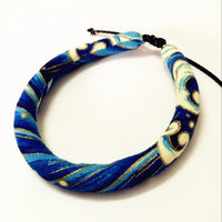 HKM-8222013 Handmade Japanese Style Cotton Pet Collar for Cats and Dogs - Multiple Sizes Available