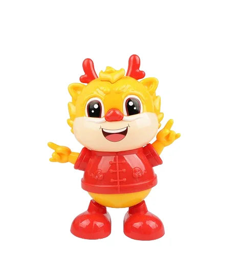 HKM-822291 Dancing Cartoon Dragon Robot Toy with Light and Sound for Kids
