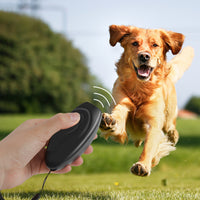 HKM-8223293 Ultrasonic Dog Repeller and Trainer in Black and Gray - Effective Bark Control Device