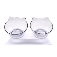 HKM-8223805 Cervical Support Feeding Basin for Cats and Kittens - Single, Double, or Triple Bowl Options
