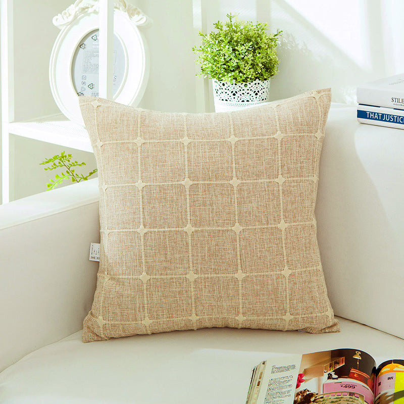 HKM-822419 Cotton Removable and Washable Rectangular Pillowcase Set with Core