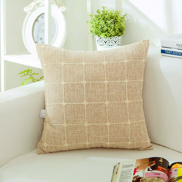 HKM-822419 Cotton Removable and Washable Rectangular Pillowcase Set with Core